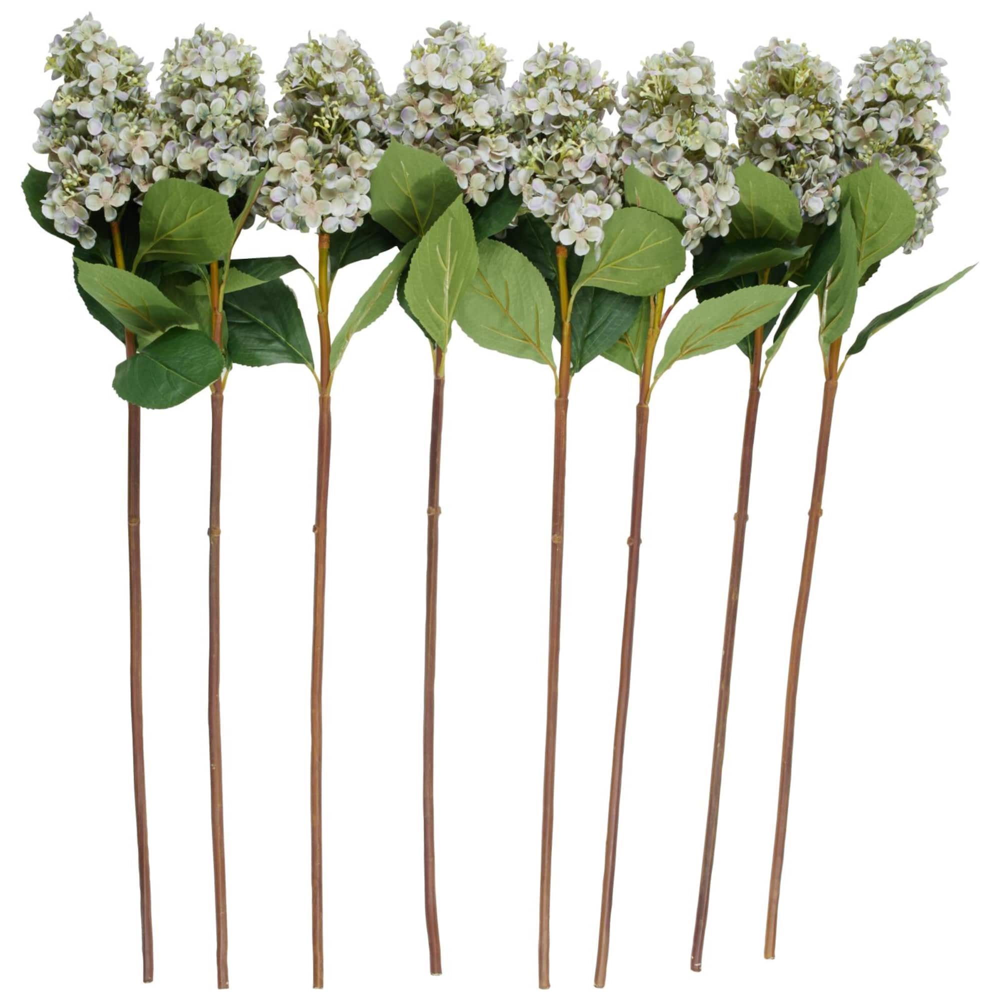 34" Blue Hydrangea Artificial Flower Stem, 8ct.